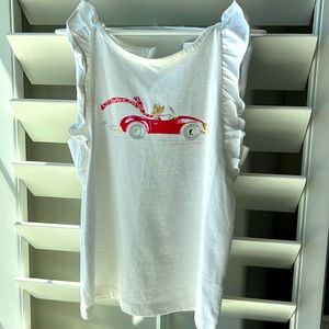 Brand new darling flutter sleeve Janie and Jack t-shirt. Size 6.